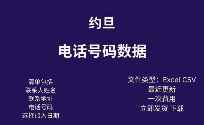 约旦电话数据