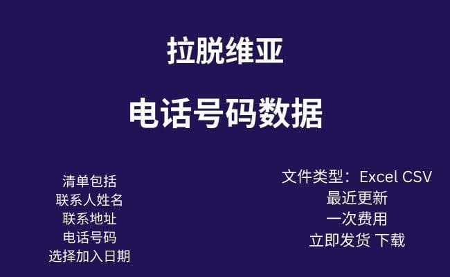 拉脱维亚 电话数据